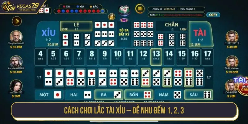 Cách chơi lắc tài xỉu – Dễ như đếm 1, 2, 3