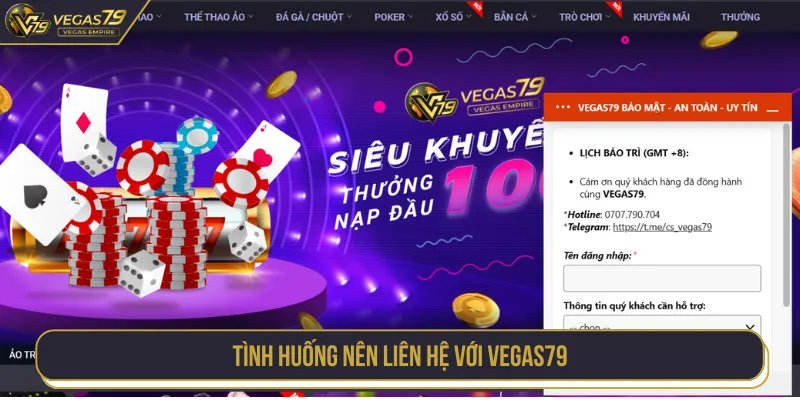 Liên hệ khi có vấn đề kỹ thuật trong quá trình giải trí