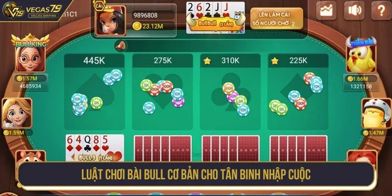 Luật chơi bài Bull cơ bản cho tân binh nhập cuộc