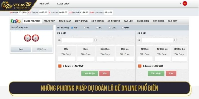 Những phương pháp dự đoán lô đề online phổ biến