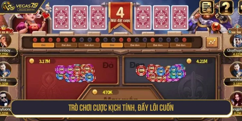 Trò chơi cược kịch tính, đầy lôi cuốn
